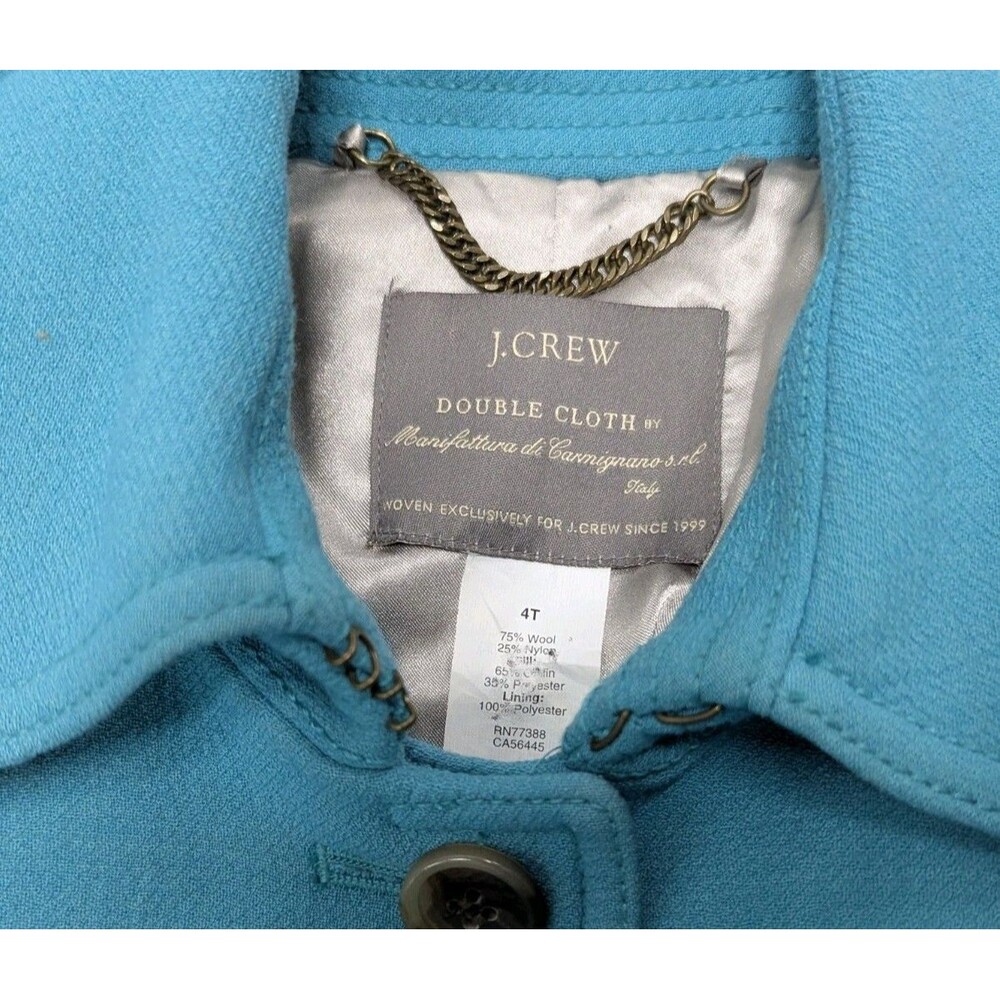 Quiet Luxury Preppy‎ Italian Double Cloth Wool J. Crew Old Money Coat Size 4T - Picture 11 of 13